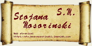 Stojana Mošorinski vizit kartica